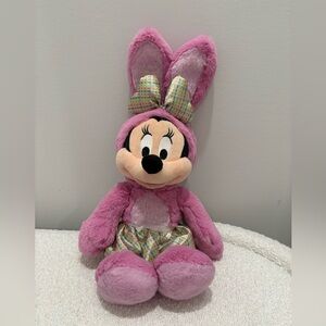 Disney Minnie,‎ mouse, Easter Pink Plush Bunny Ears Toy brand new